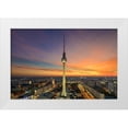 thumbnail image 1 of Abid, Michael 24x17 White Modern Wood Framed Museum Art Print Titled - Berlin - Alexanderplatz Skyline, 1 of 4