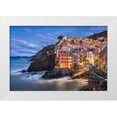 thumbnail image 1 of Abid, Michael 24x17 White Modern Wood Framed Museum Art Print Titled - Riomaggiore Blues, 1 of 4