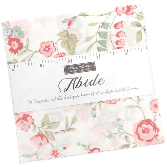 Abide Charm Pack by Brenda Riddle Designs, 42 5-inch Precut Fabric Quilt Squares
