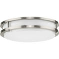 thumbnail image 1 of Abide Collection 5-CCT Integrated LED Brushed Nickel Contemporary 10.24" Small Flush Mount Light, 1 of 9