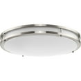 thumbnail image 1 of Abide Collection 5-CCT Integrated LED Brushed Nickel Contemporary 17.7" Large Flush Mount Light, 1 of 9