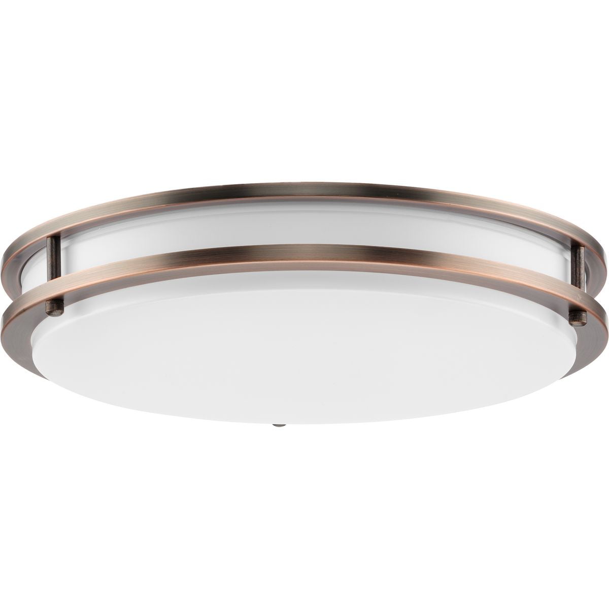 Urban Bronze 14" LED Flush Mount Light with Glass Diffuser