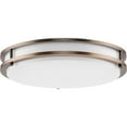 thumbnail image 1 of Abide Collection 5-CCT Integrated LED Urban Bronze Contemporary 14" Medium Flush Mount Light, 1 of 9