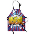 thumbnail image 1 of Abigail Apron Retro Comic Book Style Female Name with Cartoon Effects on Abstract Pop Background, Unisex Kitchen Bib Apron with Adjustable Neck for Cooking Baking Gardening, Multicolor, by Ambesonne, 1 of 3