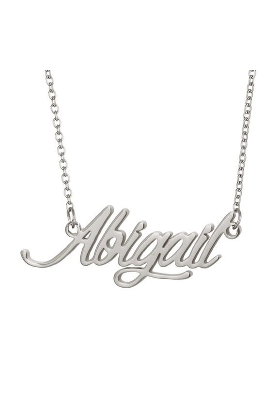 Abigail Name Necklace Initial Pendant Stainless Steel Jewlery Graduation Gifts