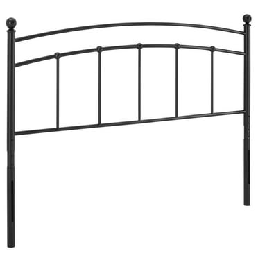 Modway Abigail Modern Powder Coated Iron Twin Headboard in Black