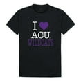 thumbnail image 1 of Abilene Christian University I Love T-Shirt, Black - Extra Large, 1 of 1