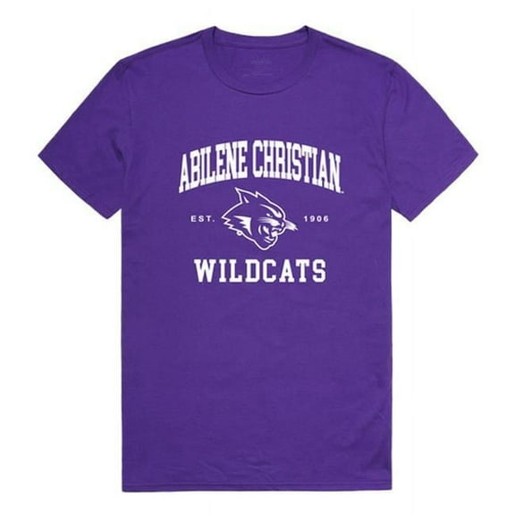 Abilene Christian University Men Seal T-Shirt, Purple - Medium