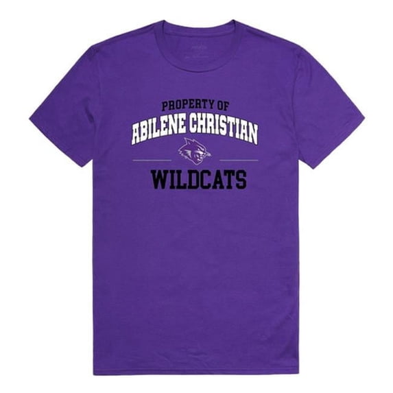 Abilene Christian University Property T-Shirt, Purple 3 - Extra Large