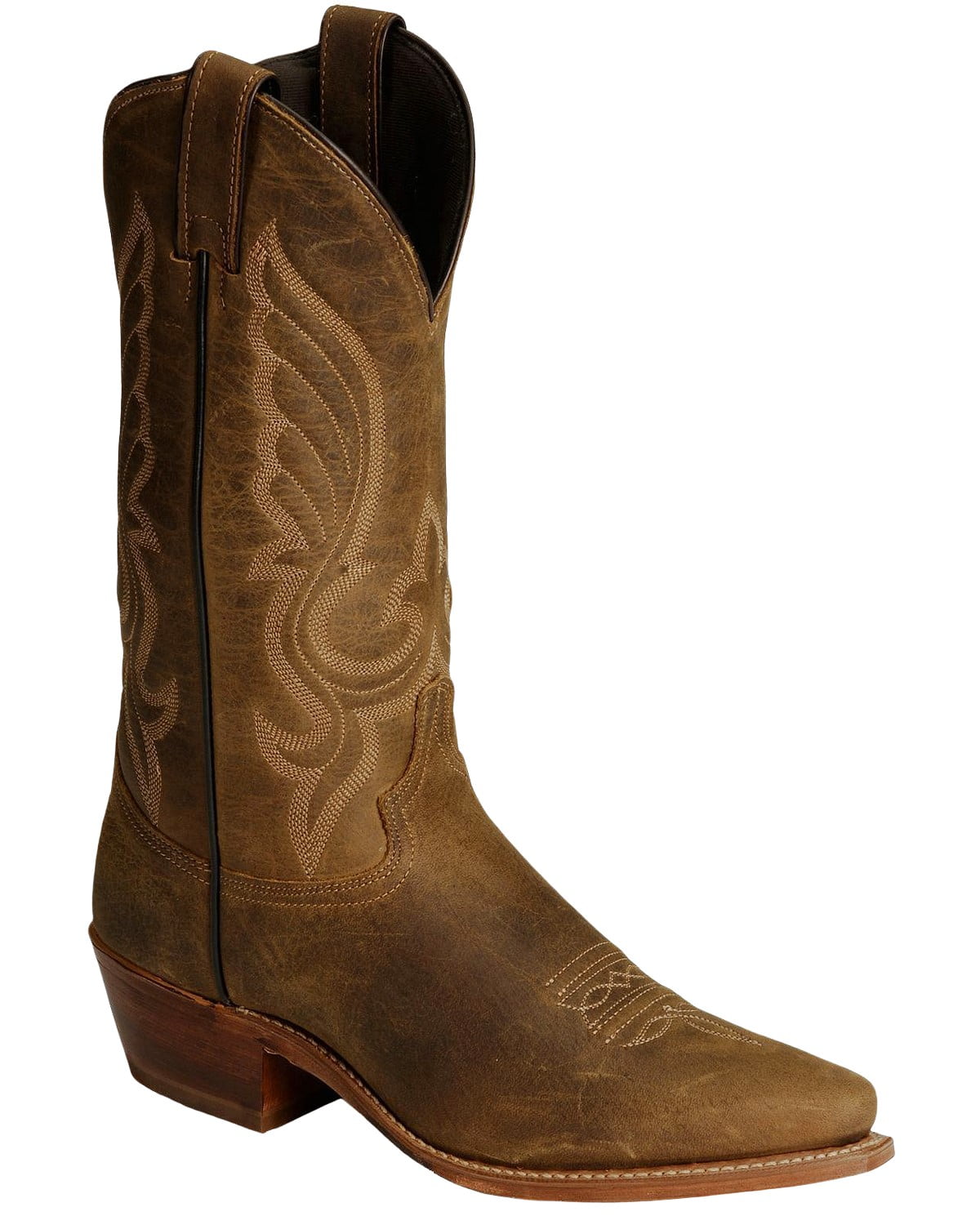 Abilene Western Cowboy Leather Men Boots Size 9.5D Abilene Boots Mens 12in Western Work Tan Cowhide Steel Toe  main image 2
