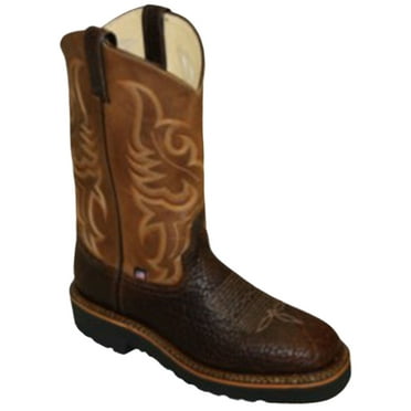 Abilene Men's Shrunken Bison Western Boot Round Toe - 6320 8.5 EE  US