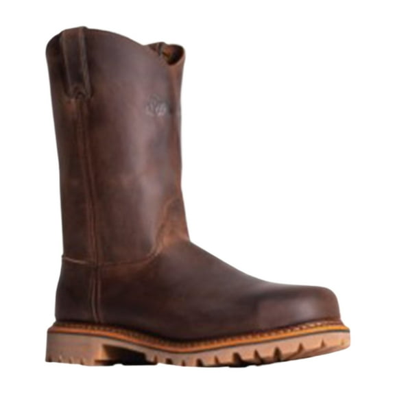 Abilene Men's Silverado 10" Pull On Non-Safety Work Boot Round Toe Brown 10 EE US