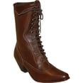 thumbnail image 1 of Abilene Women's Rawhide By 8" Victorian Lace-Up Boot Snip Toe Brown 7 M  US, 1 of 1