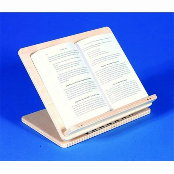 Abilitations Adjustable Portable Slant Board Book Buddy - 9 x 12 In. - Wood