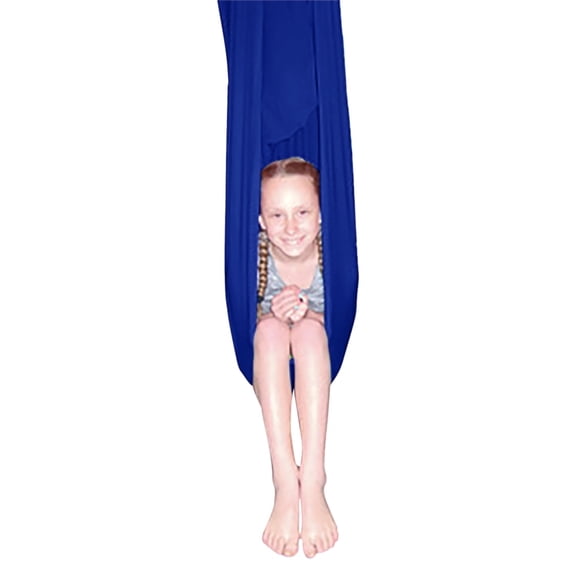 Abilitations 2010429 60 x 40 in. Lycra Cocoon Swing, Blue - 120 lbs