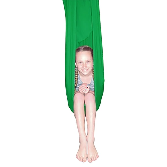 Abilitations Cocoon Swing, Lycra, 60 x 40 Inches, 120 Pound Capacity, Green