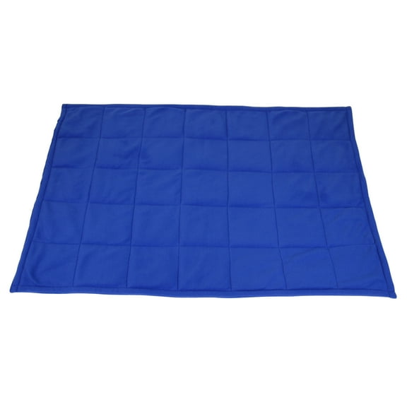 Abilitations Fleece Weighted Blanket, Small, 5 Pounds, Blue