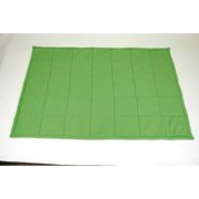Abilitations Fleece Weighted Blanket, Small, 5 Pounds, Green