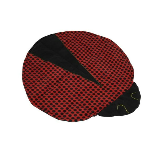 Abilitations 1543179 Fleece Weighted Ladybug Blanket