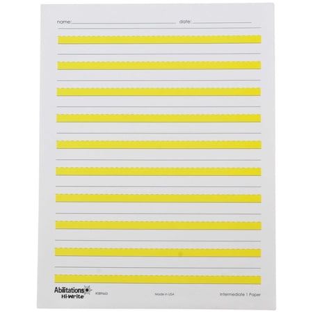Abilitations Hi-Write Intermediate Paper, Level 1, 100 Sheets