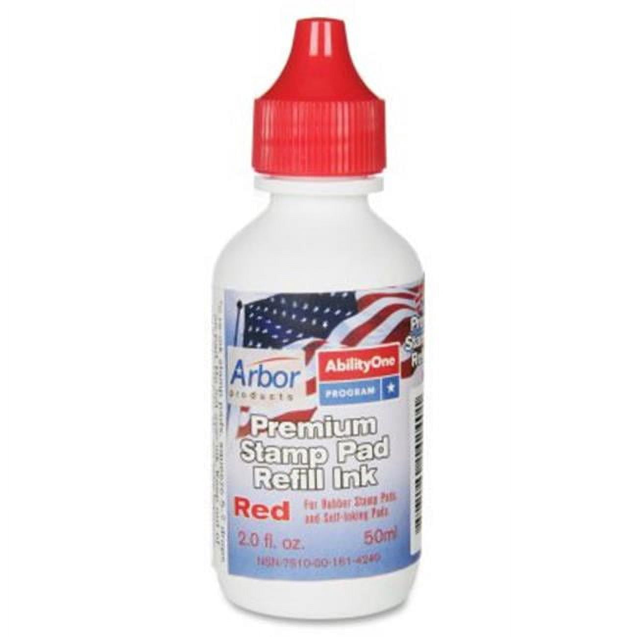 Abilityone Stamp Build AbilityOne 1614240 7510001614240 2 oz Stamp Pad Ink, Red - Walmart.com