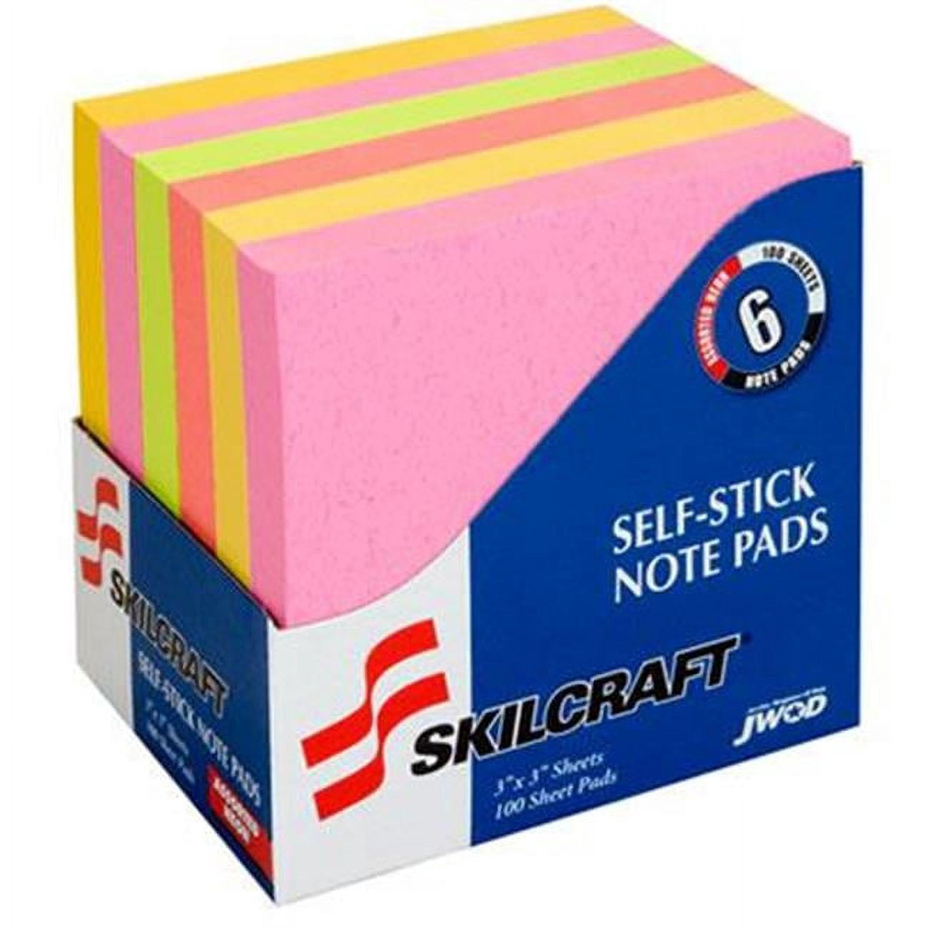 AbilityOne 4181281 7530014181281 3 x 3 in. Unrulled Self-Stick Note ...