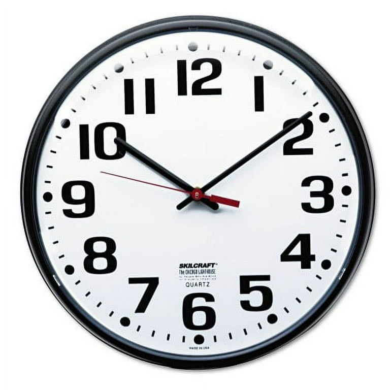 Quartz Slimline Clock, 12.75 Quartz Slimline Clock, 12.75