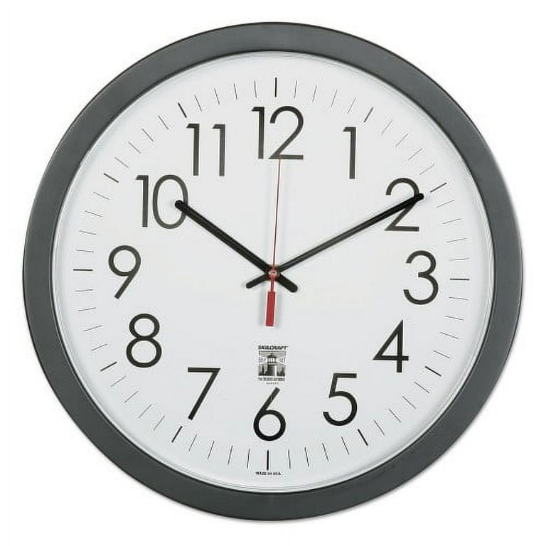 AbilityOne 6645016238823 SKILCRAFT Self-Set Wall Clock, 14.5 AbilityOne 6645016238823 SKILCRAFT Self-Set Wall Clock, 14.5