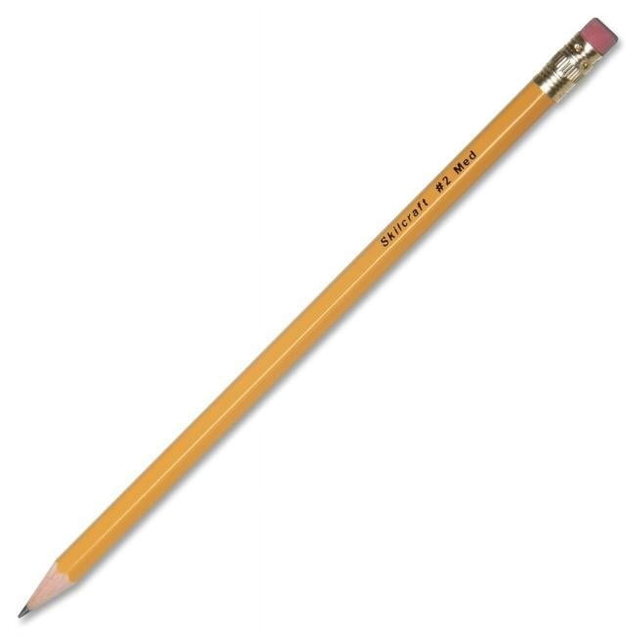 AbilityOne 7510002815234 SKILCRAFT Woodcase Pencil, HB (#2), Black Lead, Yellow Barrel, Dozen