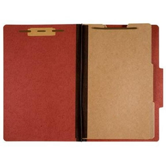 AbilityOne 9908884 7530009908884 Heavy-Duty Classification Folder, Earth Red