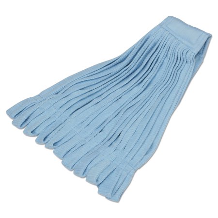 AbilityOne SKILCRAFT Microfiber Tube Mop Heads, Blue, 5.5" Headband, GSA 7920016601489