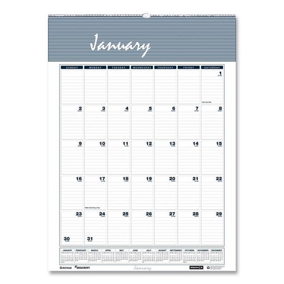 SKILCRAFT Monthly Wall Calendar