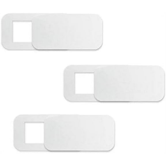 Abiola 3 Pcs Computer Tablet Camera Anti-Peeping Privacy Patch Slide Cover Laptop Camera Cover Sliding White