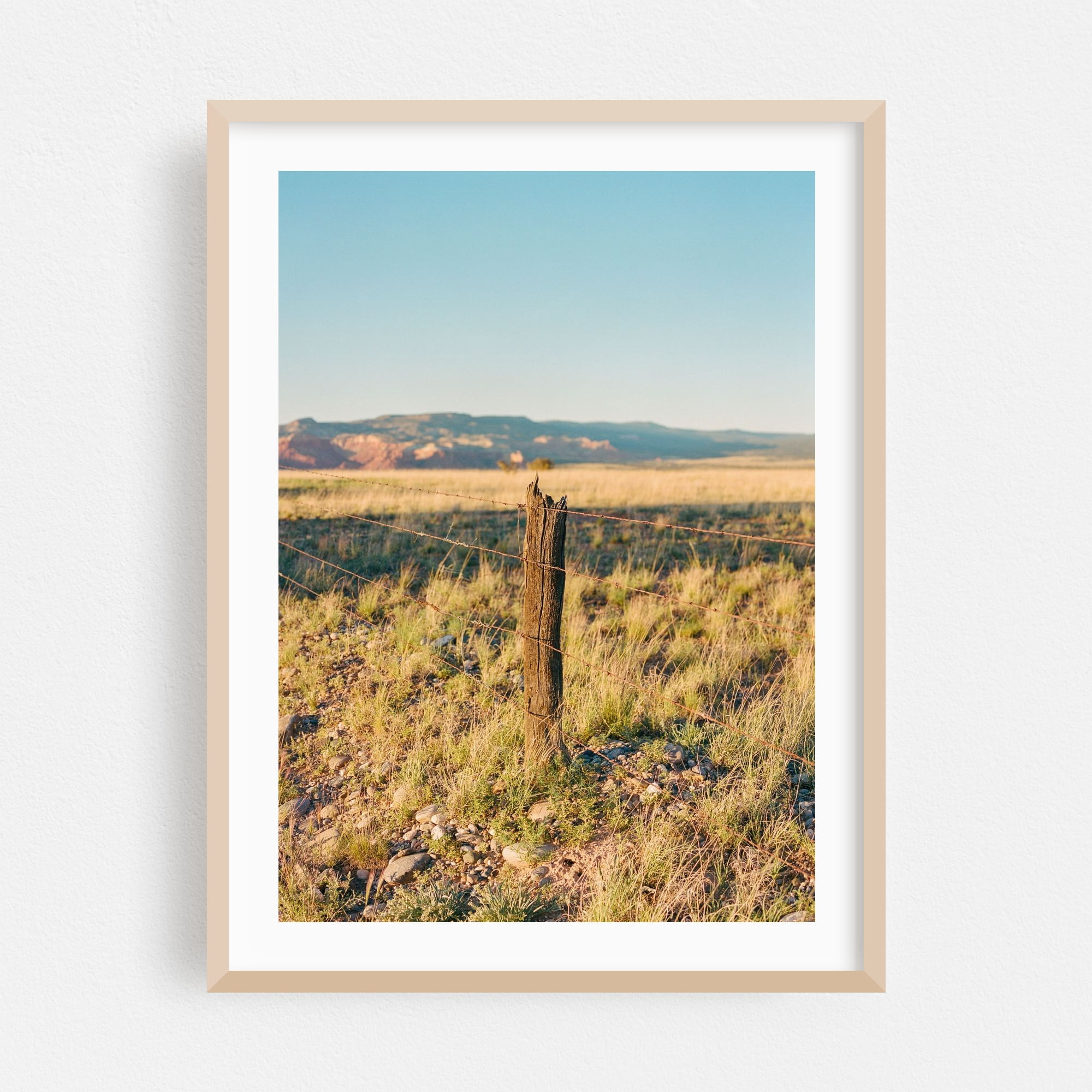 Framed Photo Rural Area Abiquiu VII - Abiquiu New Mexico Photography Landscape Rural ...