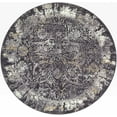 thumbnail image 1 of BoutiqueRugs Abiram Traditional Area Rug - Black, Ivory, Gray - 7'10" Round, 1 of 8
