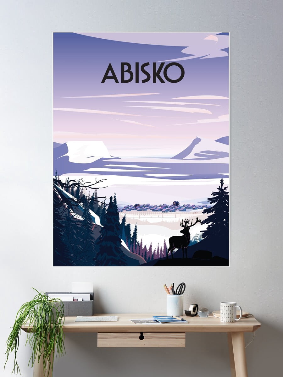 Fresh Look at Abisko Sweden Landscape Poster Poster Wall Art Modern Wall Decor