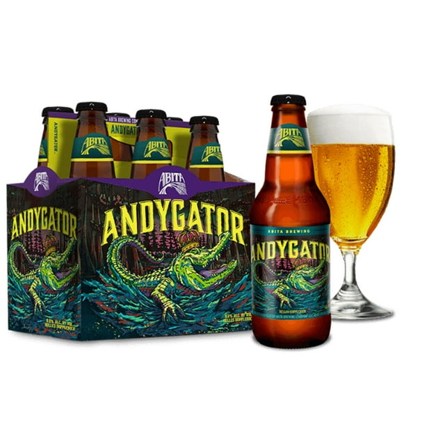 Abita Andygator, Craft Beer, 6 Pack Bottles, 12 fl oz, 8.0 ABV