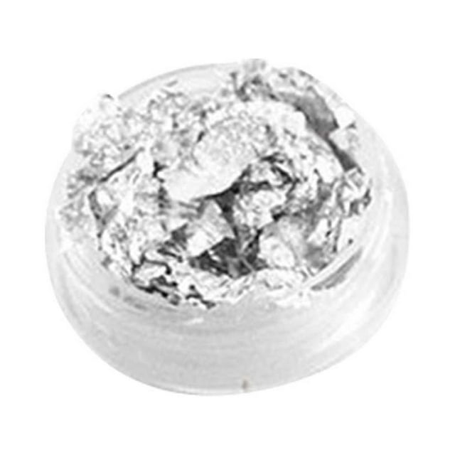 Abkekeiui Nails Art Jewelry Gold Foil Tin Foil Shards Gold Silver Glass ...