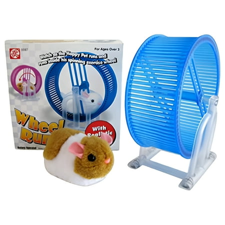 Abl Happy Hamster Pet With Wheel Runner Battery Operated Kids Toy