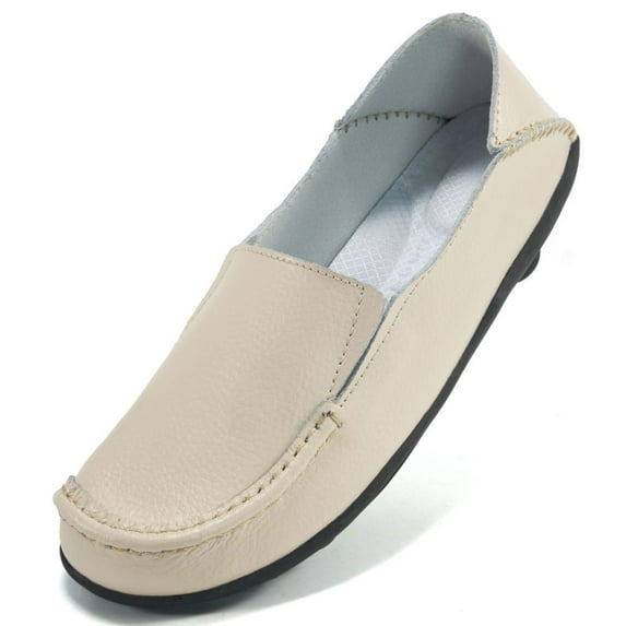 Ablanczoom Loafers Womens Flats Comfort Walking Shoes Woman Casual Sneakers No-Slip Leather Dress Shoe