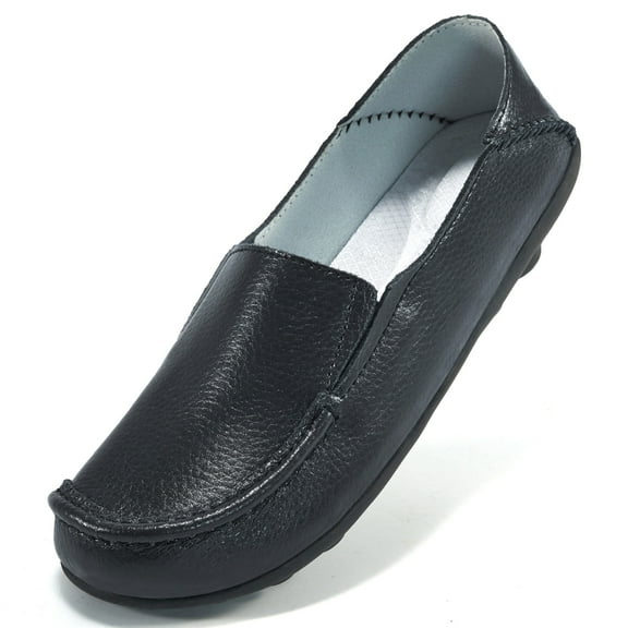 Ablanczoom Loafers Womens Flats Comfort Walking Shoes Woman Casual Sneakers No-Slip Leather Dress Shoe