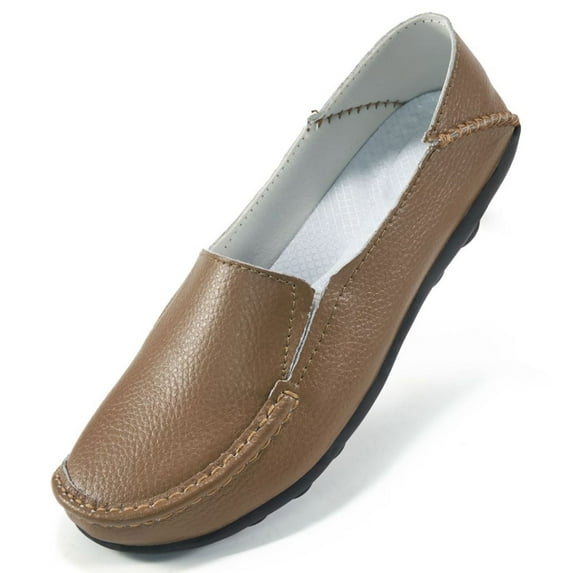 Ablanczoom Loafers Womens Flats Comfort Walking Shoes Woman Casual Sneakers No-Slip Leather Dress Shoe
