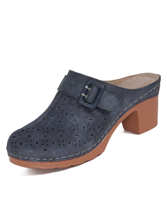 Sandals Women: Comfort Wedges Heels Clogs Woman Mule Platform Sandals for Women Shoes