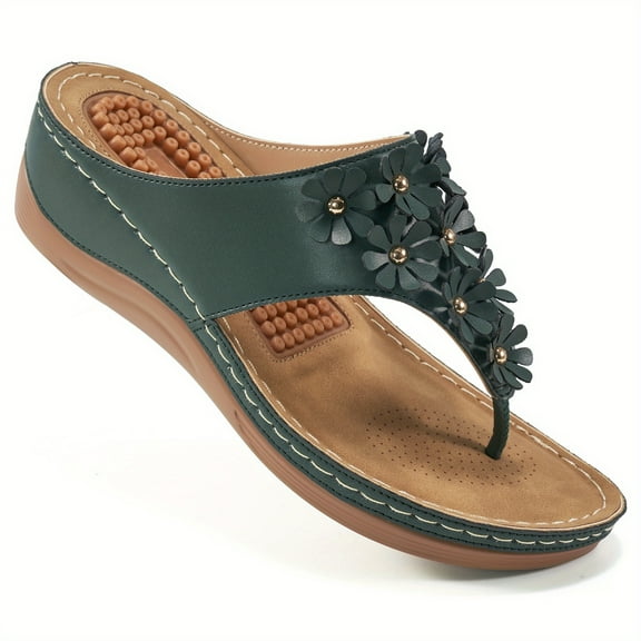 Ablanczoom Sandals Women Dressy Slippers Comfortable Wedge Platform Flip Flops for Shoes