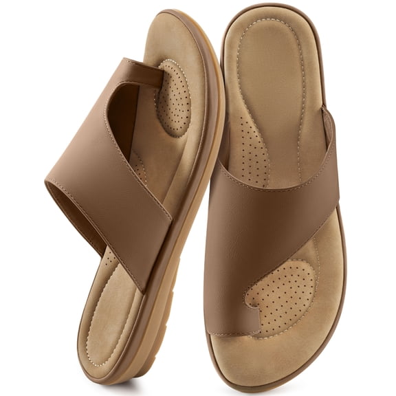 Ablanczoom Sandals Women Slides Shoes: Flip Flops Woman Flats Sandals for Summer Beach Shoes with Memory Foam