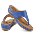 thumbnail image 1 of Ablanczoom Sandals Womens Flip Flops Non-Slip Comfortable Massage Insole Wedge Shoes, 1 of 6