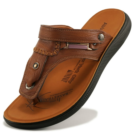 Ablanczoom Sandals Mens Slides Shoes Slip on Comfort Cushion Men Flip-Flops Indoor Outdoor