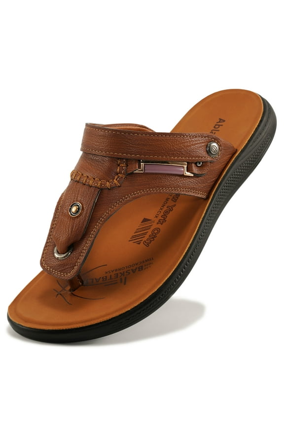 Sandals Mens Slides Shoes Slip on Comfort Cushion Men Flip-Flops Indoor Outdoor