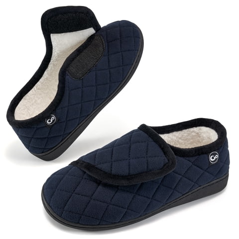 Slippers Men & Women Shoes:Comfy Soft Fuzzy Faux Fur Winter House Shoes No-slip Memory Foam Houses Slippers Indoors Outdoors