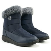 Ablanczoom Snow Boots Women Winter Shoes Warm Faux Waterproof Fur Outdoors Ankle Booties